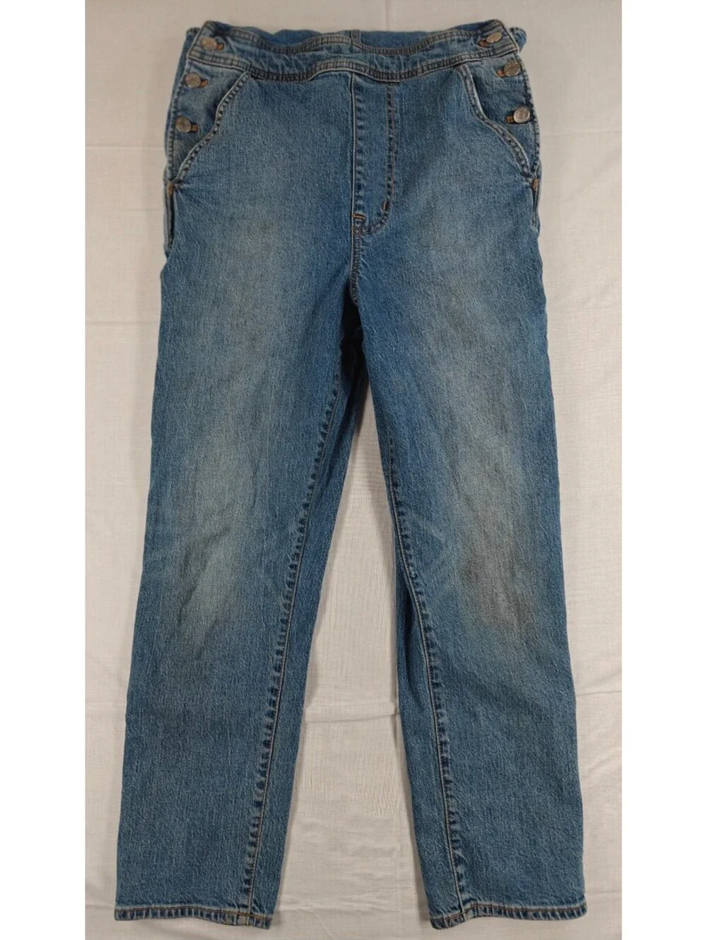 Vintage J.Crew Denim Overalls Light Wash Size S
